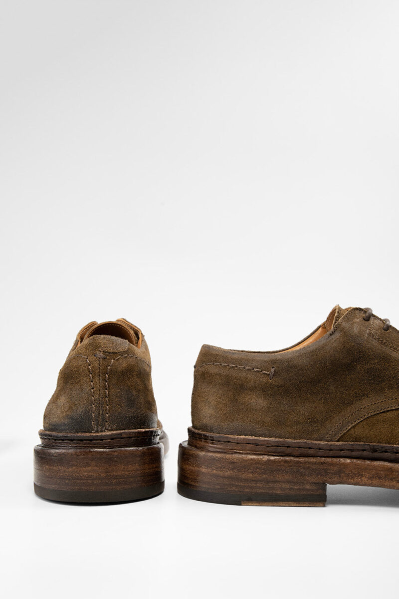 YORK tundra-brown suede welted derby shoes. - Image 7