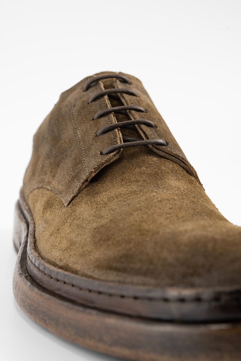 YORK tundra-brown suede welted derby shoes. - Image 6