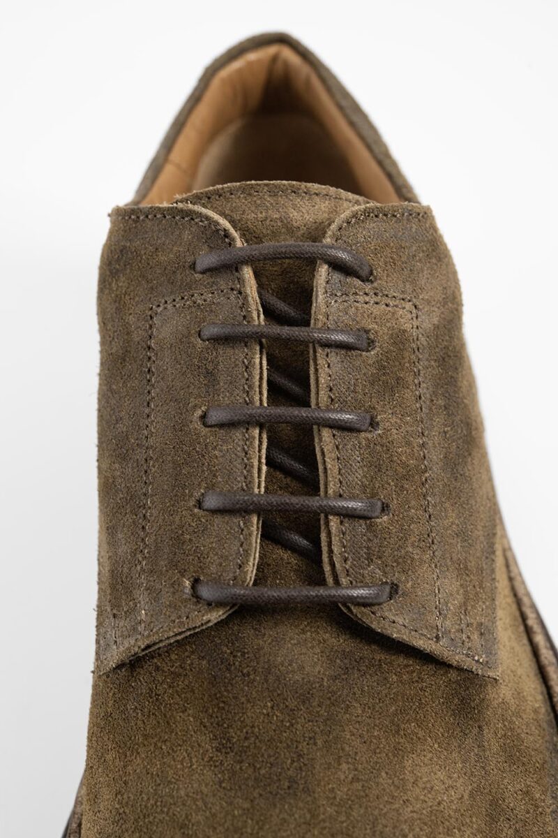 YORK tundra-brown suede welted derby shoes. - Image 8