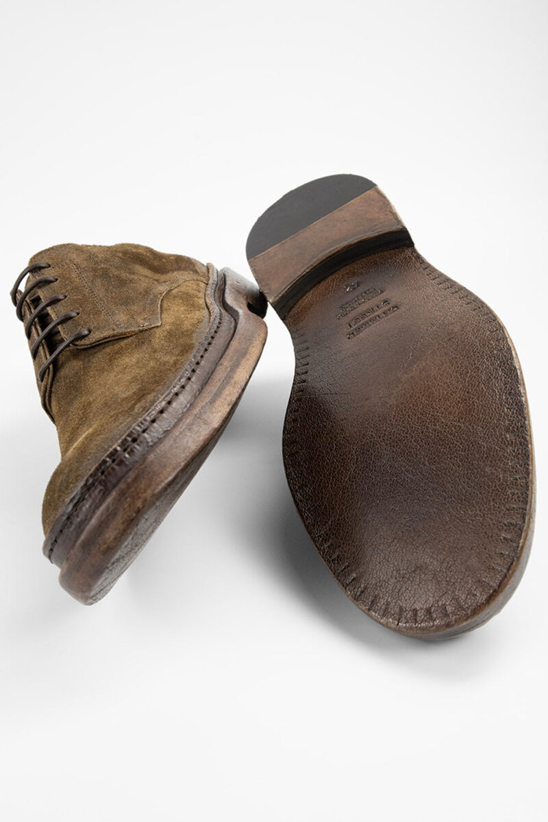 YORK tundra-brown suede welted derby shoes. - Image 3