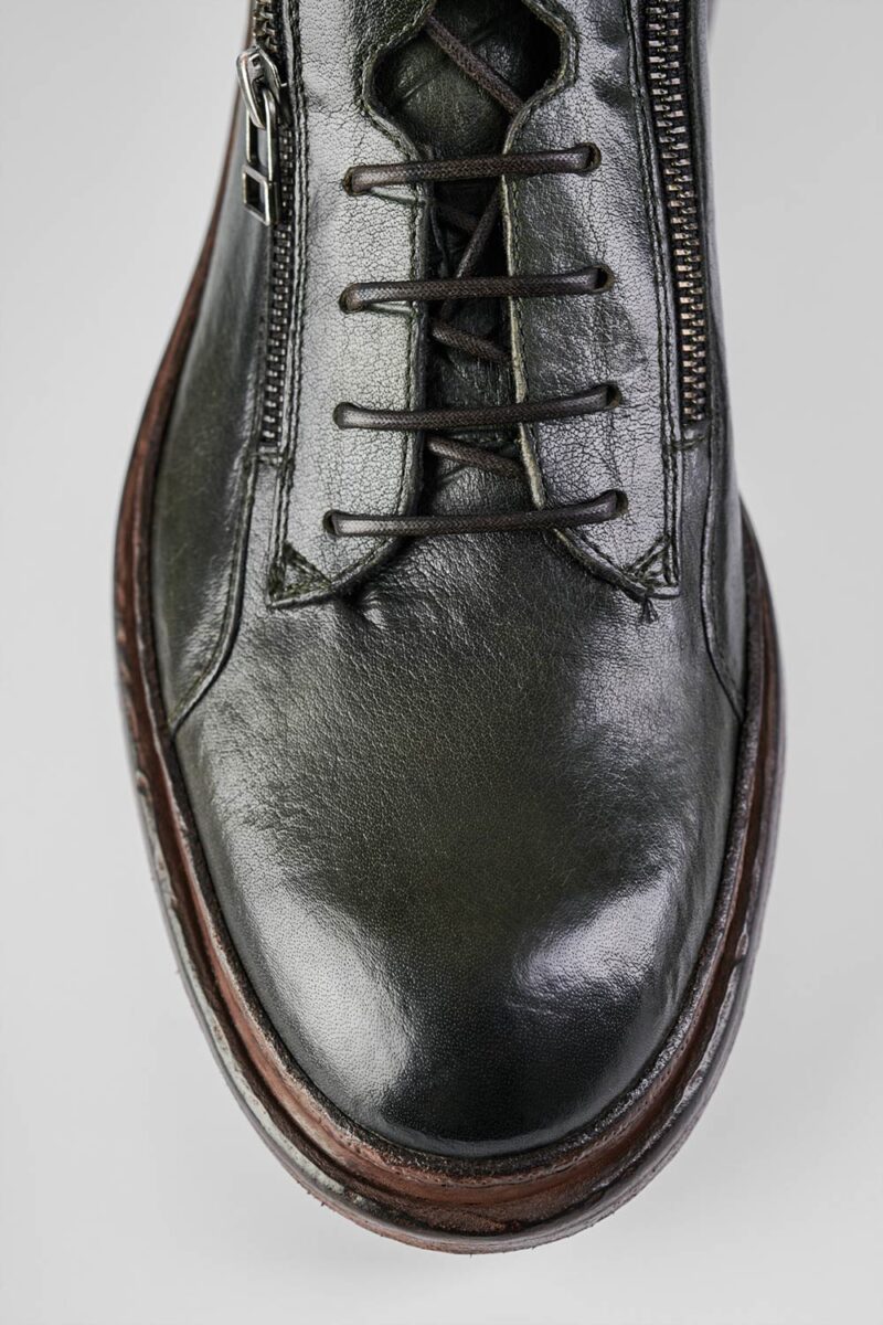 YORK dark-green welted chukka boots. - Image 8