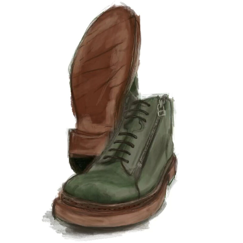 YORK dark-green welted chukka boots. - Image 11