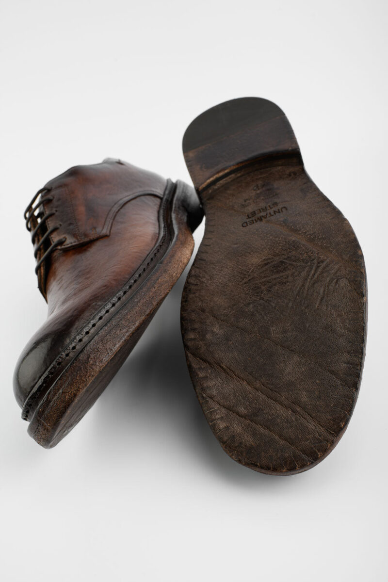 YORK rich-brown welted derby shoes. - Image 2