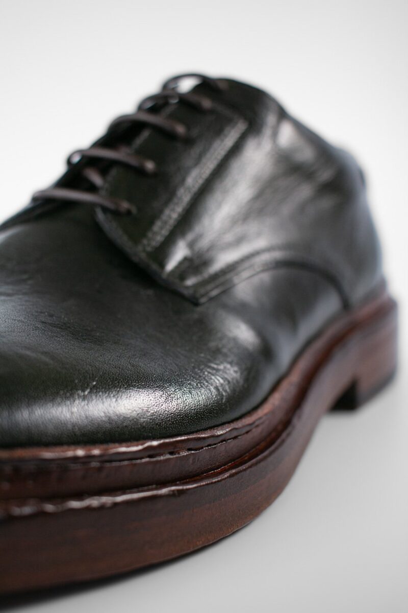 YORK dark-green welted derby shoes. - Image 2