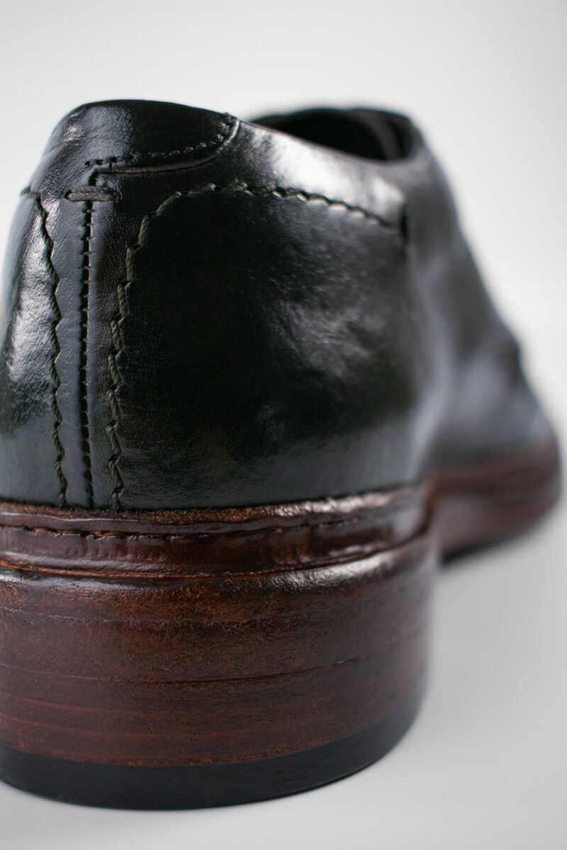 YORK dark-green welted derby shoes. - Image 9