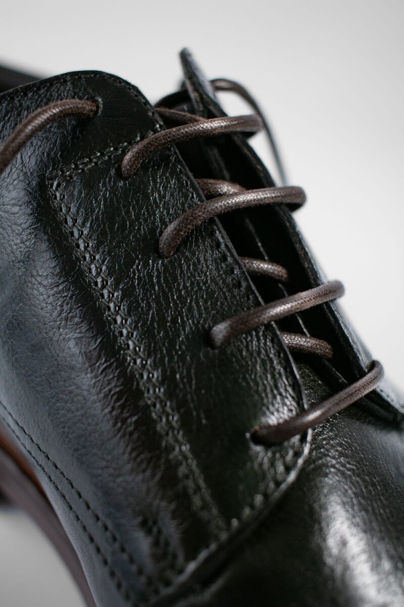 YORK dark-green welted derby shoes. - Image 7