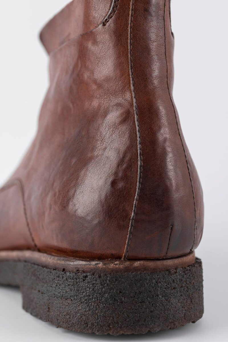 BROMPTON rusty-brown ankle boots. - Image 6