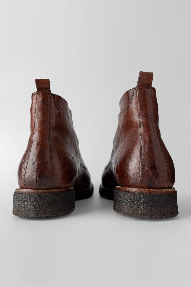 BROMPTON rusty-brown ankle boots. - Image 12